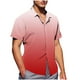 thumbnail image 1 of Mens Casual de Manga Corta Botón Abajo Camisas de Impresión Turndown Cuello Botón Camisa Poliéster, Moda de Verano Superior para Hombres Al Aire Libre, 1 of 6