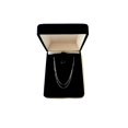 thumbnail image 4 of 10k White Solid Gold Mirror Box Chain Necklace, 0.6mm, 18", 4 of 4