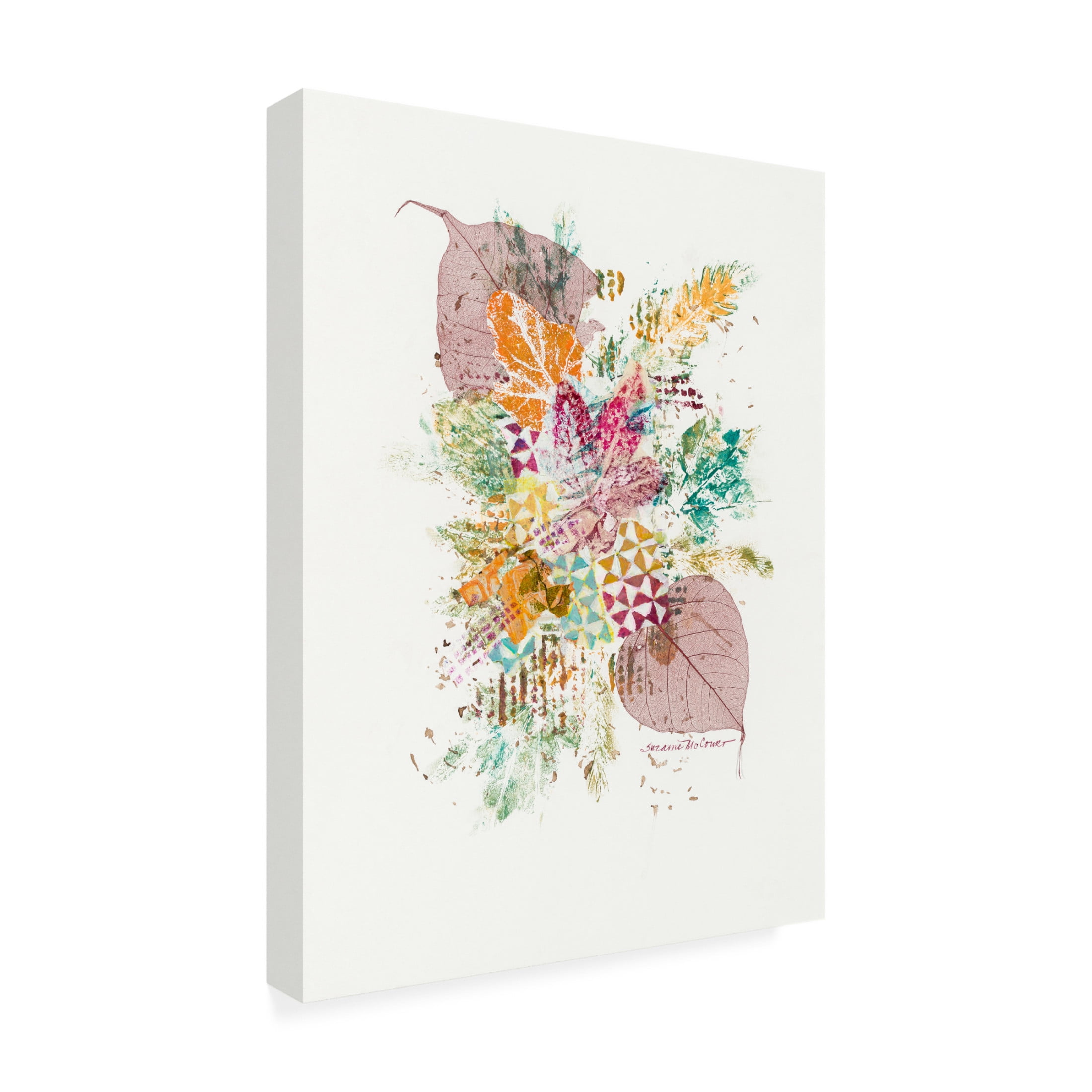 Canvas Wall Art - Suzanne McCourt 'Interlaced' Wall Art for Living Room, Bedroom, or Office Décor by Trademark Fine Art - 24 x 32 Inches