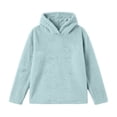 thumbnail image 3 of fatyb Sherpa Pullover Womens Fuzzy Fleece Hoodies Casual Long Sleeve Double Fleece Hooded Sweatshirt, 3 of 7