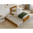 thumbnail image 4 of AFI Nantucket Twin Wood Platform Bed with Matching Footboard & Twin Trundle, Light Toffee, 4 of 15