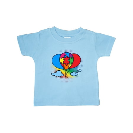 

Inktastic Autism Awareness Puzzle Ribbon Balloon Gift Baby Girl T-Shirt