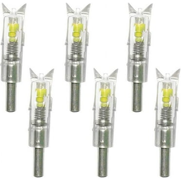 6PCS Lighted Nocks for Crossbow with .300/7.62mm Inside Diameter Led Nocks Arrow nocks for Archery Hunting
