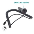 thumbnail image 4 of Quick Car Charger for Samsung Galaxy Tab A 8.0" (2017)/Tab A8 10.5" (2021) - Type-C Power Adapter DC Socket USB Port USB-C Coiled, 4 of 6