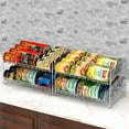 Simple Houseware 2 Pack Stackable 2 Tier Can Rack for Kitchen ...