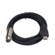 thumbnail image 1 of Xlr hembra a macho USB para 3m 9ft. Cable cable negro adaptador micrófono enlace Feliz Sencillez, 1 of 5