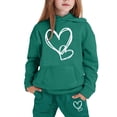 thumbnail image 4 of Gaexia Fall Outfits For Girls 10-12 ,Girls Winter Hoodie and Joggers Set Stylish Print Comfy Casual Outfit for Toddler to Teen Cozy Kids Clothes, 4 of 4