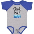 thumbnail image 3 of Inktastic Crawl Walk Swim Wave Design Boys or Girls Baby Bodysuit, 3 of 5