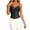 Black, variant on Womens Shapewear Women's Lace Mesh Double Strap Corset Bustier Tank Top Weight Loss Helper White XS