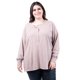 thumbnail image 1 of Sueter acanalado con boton Roman Fashion /Tallas Extras, 50231 (Beige) beige 40, 1 of 5