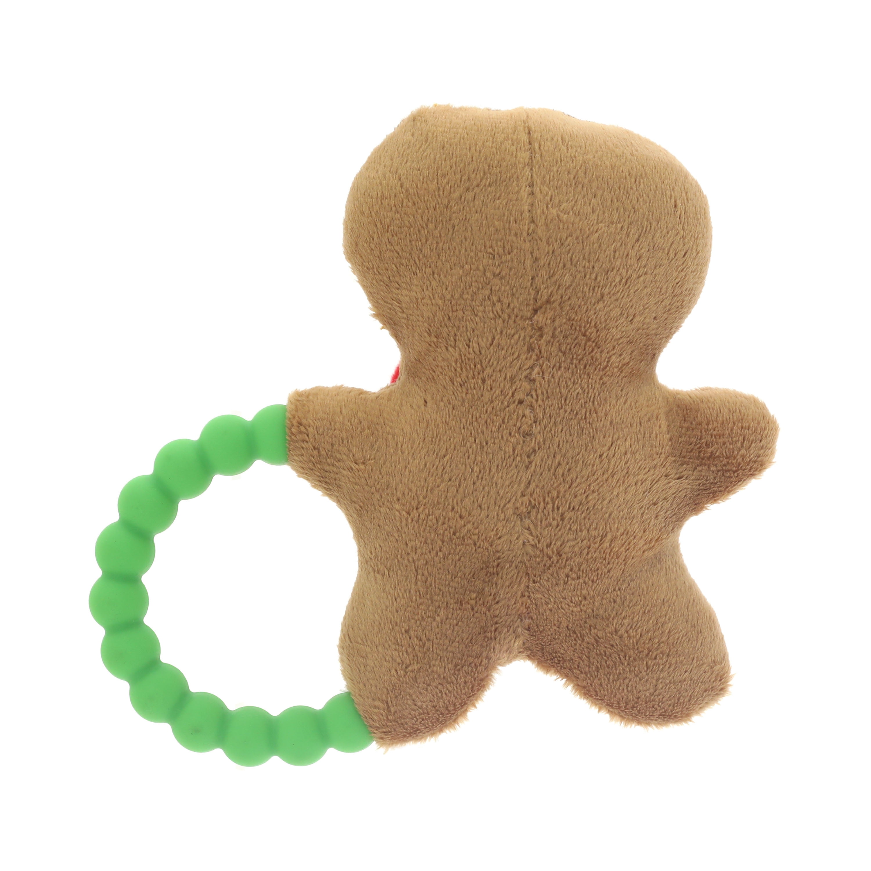 Spark.Create.Imagine. Brown Gingerbread Man Holiday Plush Rattle