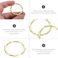 thumbnail image 3 of 7Pcs Book Binding Rings Loose Leaf Binder Circle Single Binder Ring Metal Binder Rings, 3 of 5