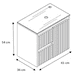 thumbnail image 5 of Mueble de Baño Kyoto Color Negro Con Lavamanos Luna Color Blanco 102450, 5 of 5