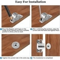thumbnail image 5 of 4 Pack Magnetic Cabinet Door Catch with Magnets, Brushed Nickel Magnet Door Latch Cabinet Door Closers, Cabinet Magnetic Catch for Kitchen Closet Barn Door Closing, 5 of 5