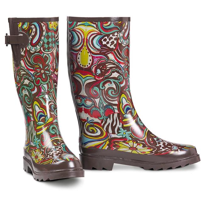 funky rain boots