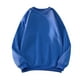 thumbnail image 2 of Amzcrzy Sudadera Para Hombre, Moda Para Hombre, Talla Grande, Jersey De Color Liso, Cuello Redondo, Informal, Manga Larga, Azul, L, 2 of 4