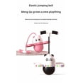 thumbnail image 3 of LED Light-Up Pink Panda Bounce Ball for Kids - Anti-Slip PP Balance Trainer with Adjustable Length, 300kg Capacity, Wear-Resistant Design & Bonus Inflation Pump - Fun Fitness Toy for Active Play and, 3 of 6