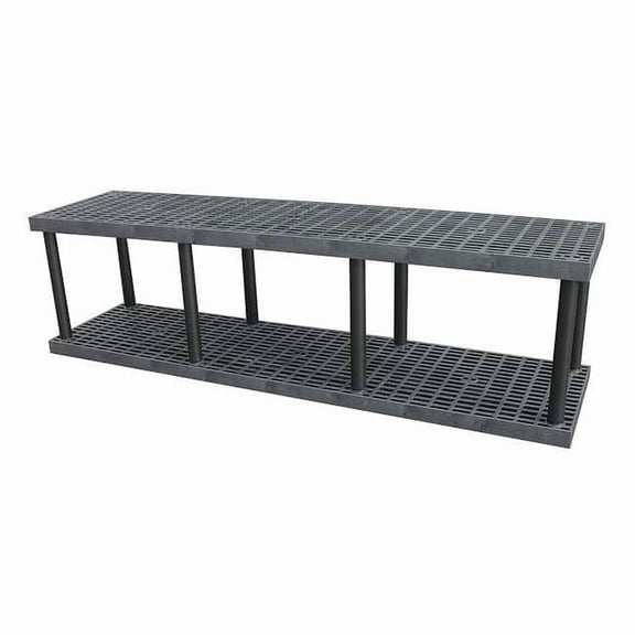 Structural Plastics Plstc Shelf,24inx27inx96inShlfLdCp:675lb S9624B