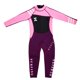 thumbnail image 1 of Traje de neopreno para niños de 2,5 mm de grosor, manga larga, una pieza, protección UV, protección solar, traje de neopreno para niñas y niños Negro + rosa XXL Macarena Traje de neopreno para niños, 1 of 8