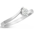 thumbnail image 2 of SuperJeweler Diamond Solitaire Promise Ring In White Gold For Women, 2 of 6