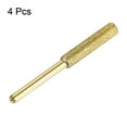 thumbnail image 3 of Uxcell 3/16 Inch Afilador de Motosierra de Diamante Recubrimiento de Titanio Piedra de Afilado Archivo Herramienta, Paquete de 4 Dorado, 3 of 5
