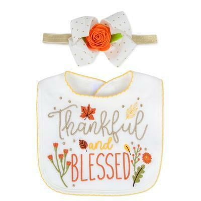 Baby Unisex Baby Essentials(R) Thankful Blessed Bib & Headband Set