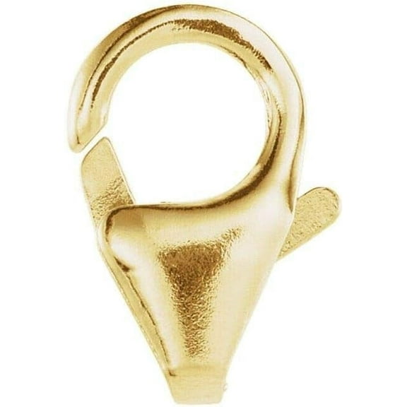 14K Yellow Gold 8.25-10mm Fancy Oval Tear Drop Lobster Trigger Clasp Hook Claw