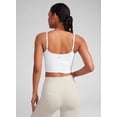 thumbnail image 4 of CRZ YOGA Butterlift Padded Workout Longline Sports Bras for Women U Back Crop Tank Tops, 4 of 7