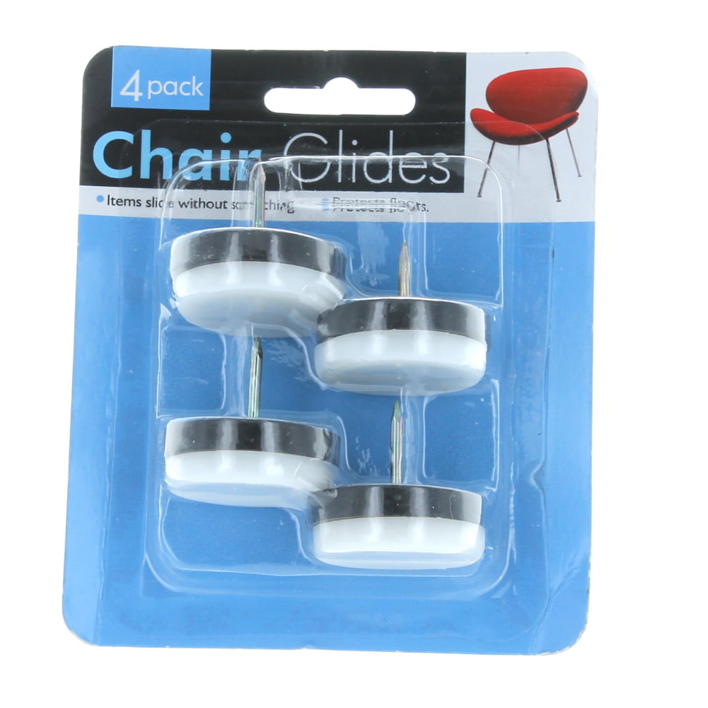 12 Nail On Chair Glides 1 Heavy Nylon, Furniture Glides For Hardwood Floors