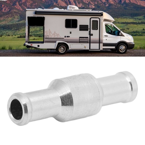 Aluminum Alloy Check Valve One Way Valve with Push Lock Design for Gasoline, , and Oil, Suitable for Water and Coolant Systems