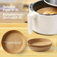 thumbnail image 2 of 100pcs Non-Stick Disposable Air Fryer Liners for 3-5QT Air Frye, Food Grade Parchment (7.9"), 2 of 5