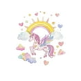 thumbnail image 5 of Rainbow Unicorn Wall Decals Unicorn Wall Stickers Rainbow wall decal Rainbow Balloon Clouds Unicorn Wall Stickers DIY Transparent Peel and Stick Baby Nursery Girls Bedroom Daycare Wall Decor, 5 of 9