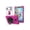 Rose Red, variant on Samsung Galaxy Tab A 8.0 inch 2018 Case Model SM-T387 Shockproof Cover with Kickstand, Handle Strap+ Shoulder Strap