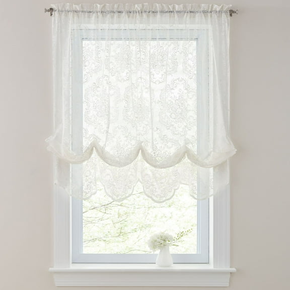 BrylaneHome Vintage Lace Balloon Shade