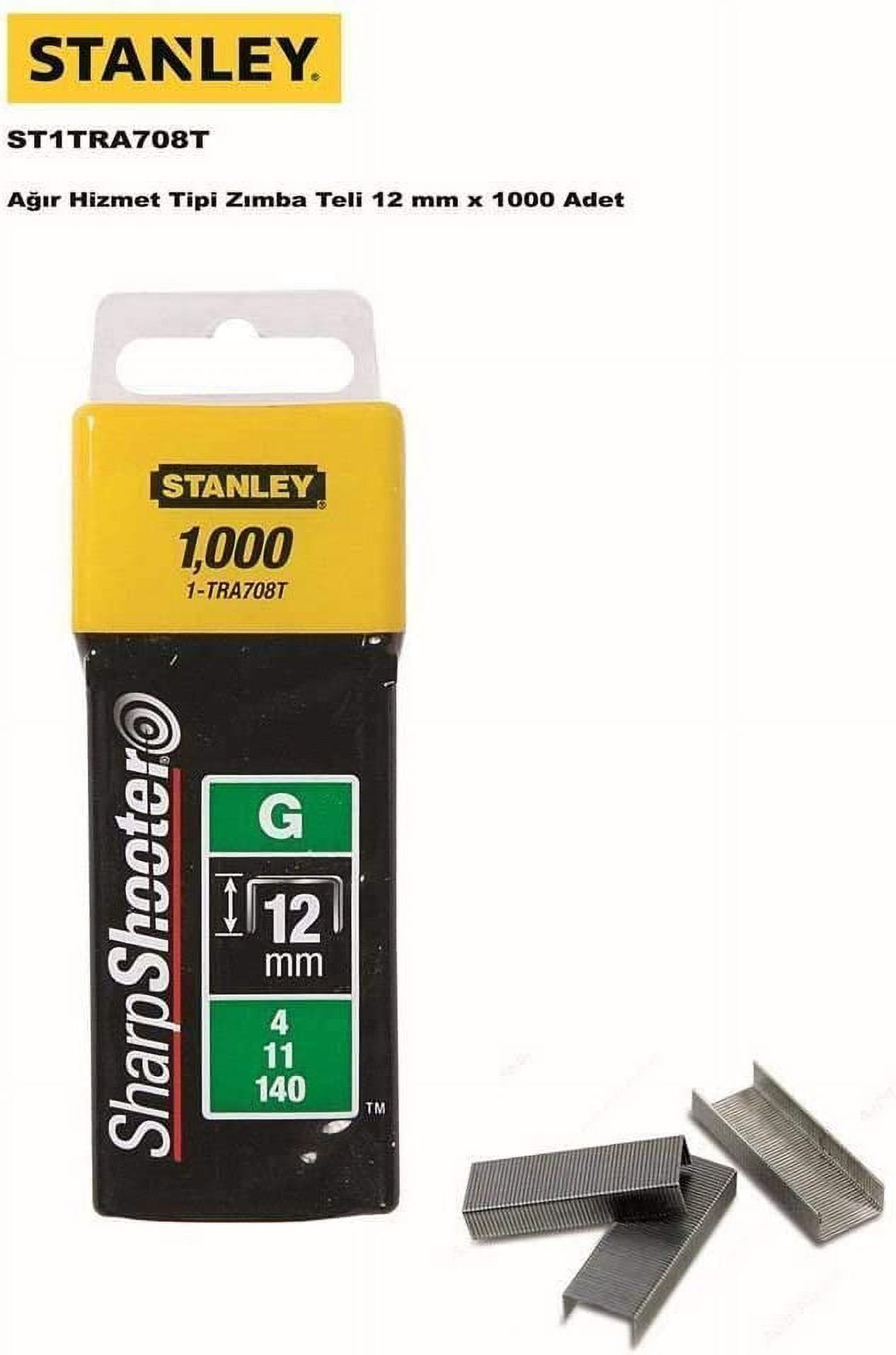 STANLEY - TRA708T Heavy-Duty Staples 12mm (Pack 1000)