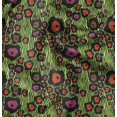 thumbnail image 1 of Soimoi Green Poly Georgette Fabric Wild Animal Skin Print Fabric by Yard 52 Inch Wide, 1 of 6