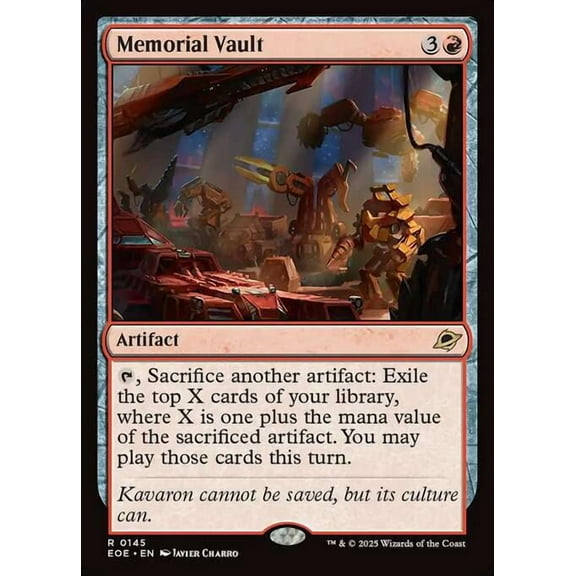 MtG Edge of Eternities Rare Memorial Vault #145
