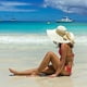 thumbnail image 2 of Sombrero de paja con lazo grande para mujer de 5,5 pulgadas, grande, plegable, enrollable, sombrero para el sol, gorra de playa, UPF 50+, blanco lechoso Sailing Electrónica, 2 of 2