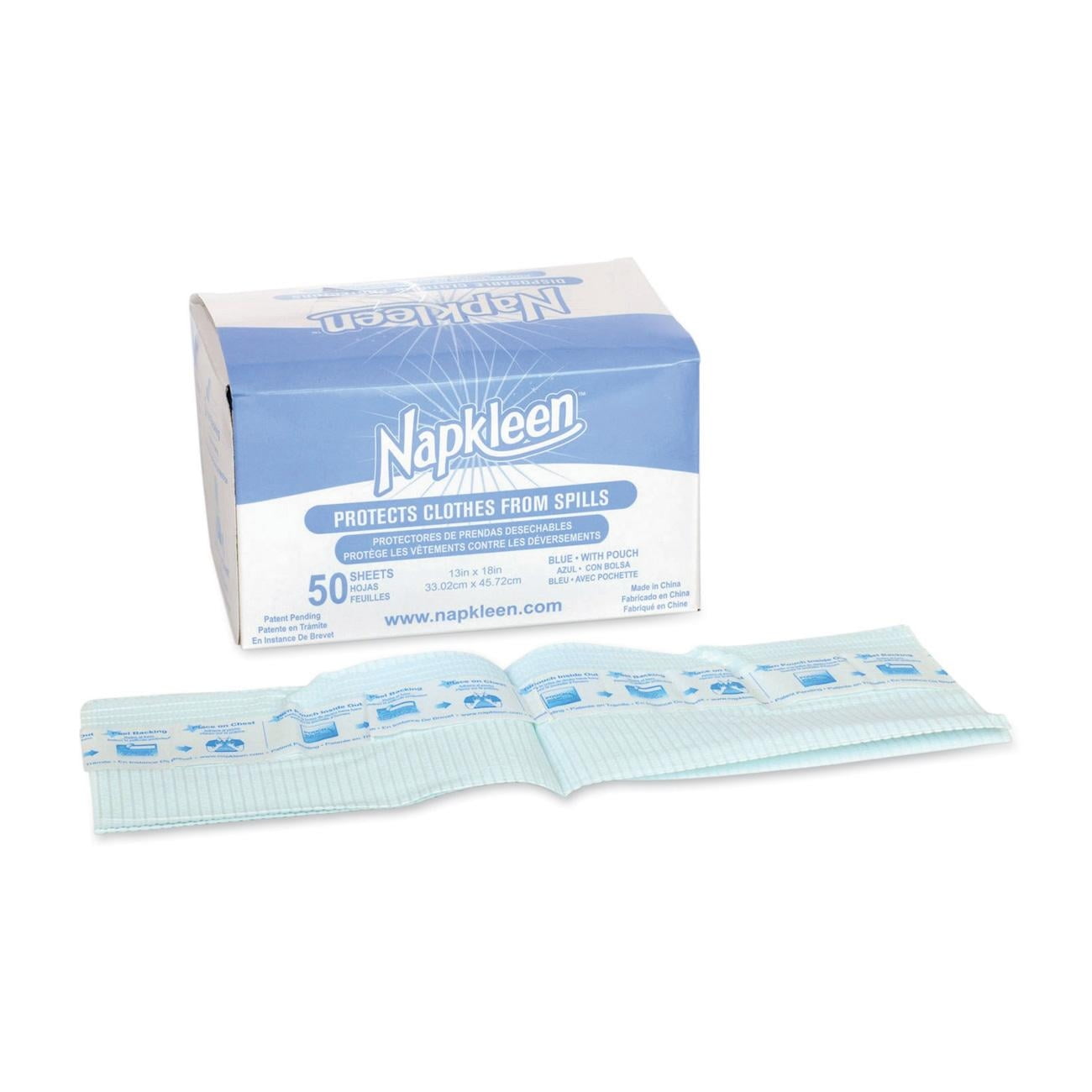 Medline Napkleen Disposable Bibs 13" Width X 18" Length Tissue