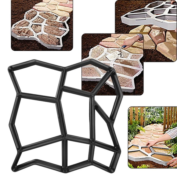 Molde para césped de jardín, pavimento de piedra, molde para pavimento de bricolaje, molde de hormigón, eficiencia óptima Jadeshay A