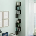 thumbnail image 5 of Furinno 3 Tier Wall Mount Floating Corner Radial Shelf, Set of 2, 5 of 6