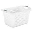 thumbnail image 2 of Sterilite Extra Large 2.7 Bushel Plastic Laundry Basket with 2 Carry Handles, White, 3 Pack, 2 of 9