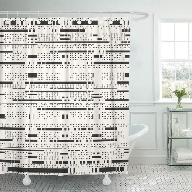 ABPHQTO Fondo de arte tribal de mano adorno de moda repetición textura perfecta Cortina de ducha Cortina de baño 165x180 cm ABPHQTO PKNMT66x72Shower-13834