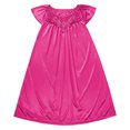 thumbnail image 4 of PMVFHDE Women's Summer Ice Silk Knee-Length Nightgown with Comfortable Lace Short Sleeve Home Wear Women Pajamas, 4 of 4