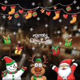 thumbnail image 3 of Pegatinas navideñas para ventana, calcomanía de pared de copos de nieve de Papá Noel y alce, decoraciones navideñas para el hogar para Año Nuevo 2023, pegatinas de decoración DIY, 3 of 4