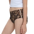 thumbnail image 7 of Pofeuu Brown Camouflage Skull Print Soft Cotton Underwear Girls'Briefs Soft Undies, 7 of 7