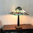 thumbnail image 3 of CHLOE Lighting IRWIN Tiffany-style 2 Light Mission Table Lamp 16" Shade, 3 of 3