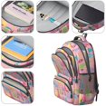 thumbnail image 4 of Princess and Dress Pink Pattern Cute School Backpack Bag with Padded Back and Adjustable Shoulder Straps 16.9 X 12.6 X 5.9 Inches, 4 of 5