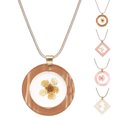 thumbnail image 3 of Bangcool Pendentif Géométrique Simple Séché Collier de Fleurs Collier Charme Collier pour les Femmes, 3 of 6