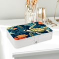 thumbnail image 6 of Turtle PU Leather Jewelry Display Organizer Box with Removable Compartment, Portable Jewelry Organizer, 6 of 6